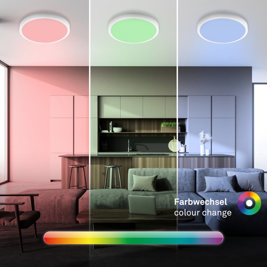 Brilo - LED RGBW prigušiva stropna svjetiljka LED/20W/230V 2200-6500K Tuya Wi‑Fi promjer 27 cm