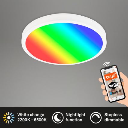 Brilo - LED RGBW prigušiva stropna svjetiljka LED/20W/230V 2200-6500K Tuya Wi‑Fi promjer 27 cm