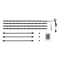 Brilo - LED RGBW prigušivačka traka za TV 3m LED/2,5W/USB + daljinski upravljač