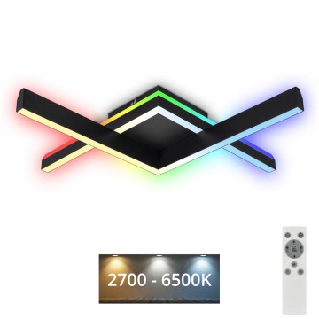 Brilo - LED RGBW stropna lampa FRAME 2xLED/9W/230V 2700-6500K + daljinski upravljač