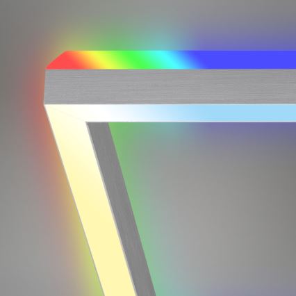 Brilo - LED RGBW stropna lampa FRAME s prigušivanjem 2xLED/17W/230V 2700-6500K + daljinski upravljač