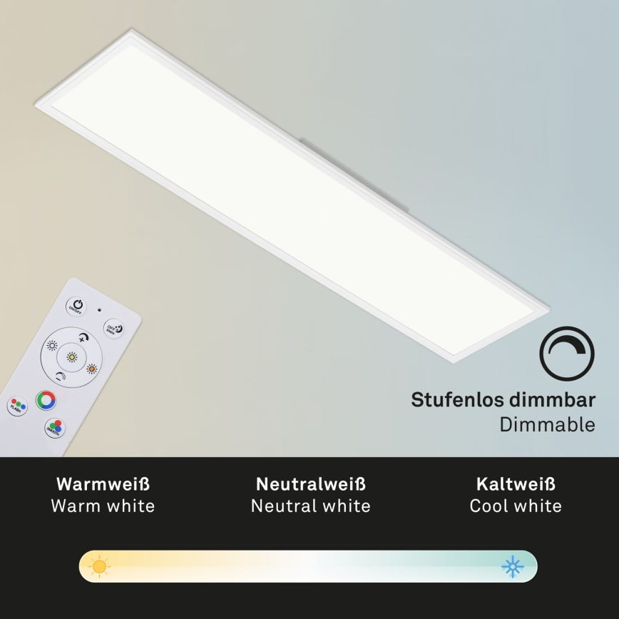 Brilo - LED RGBW Dimabilno stropno svjetlo SLIM LED/40W/230V 3000-6500K + daljinski upravljač