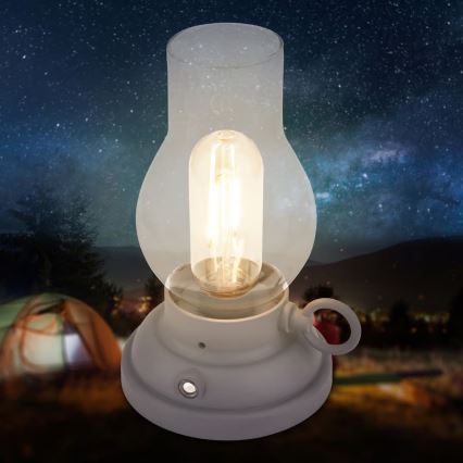 Brilo - LED s možností prigušivanja vanjska punjiva stolna lampa KANEA LED/1,5W/5V IP44 1200 mAh antracit