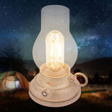 Brilo - LED stolna lampa KANEA, vanjska i punjiva, s mogućnošću prigušivanja, LED/1,5W/5V IP44 1200 mAh, bež