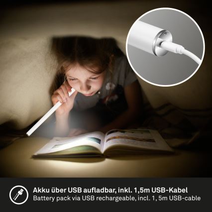 Brilo - LED stolna lampa s dodirnim upravljačem, prigušivač EVERYWHERE LED/1,5W/5V 3000-6500K