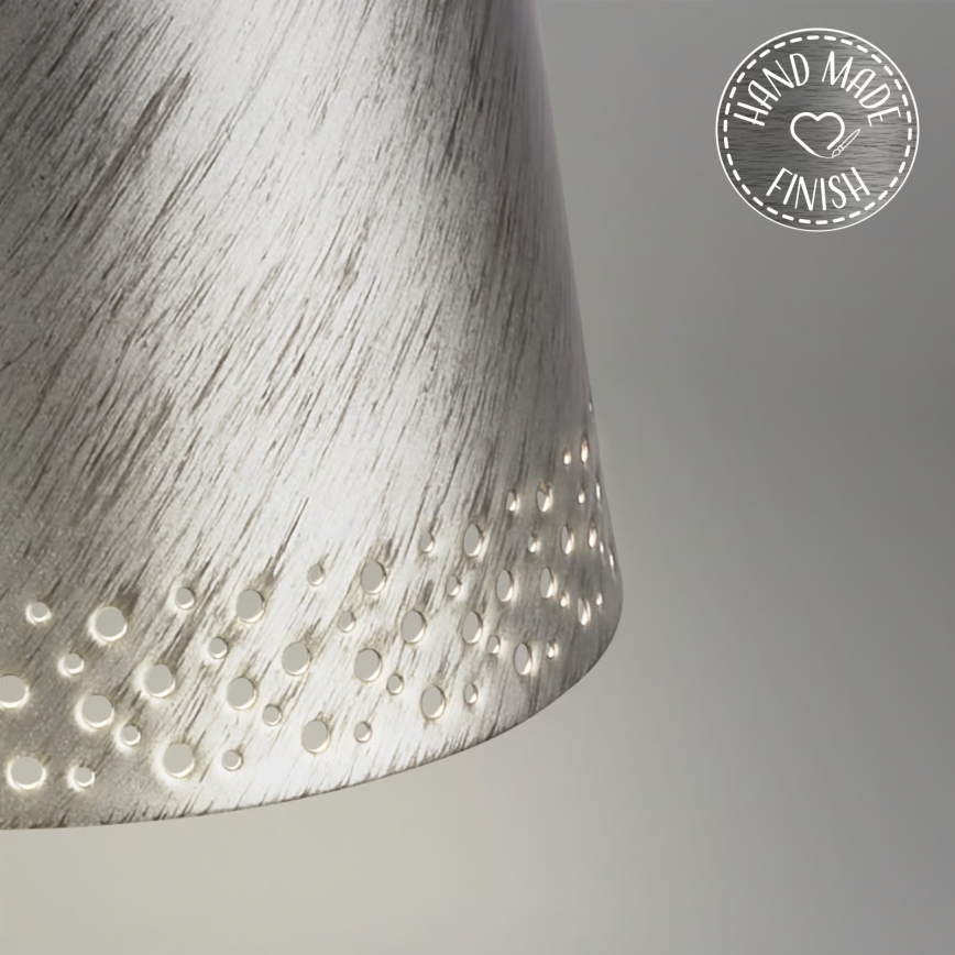 Brilo - punjiva LED stolna vanjska lampa KIKI, s dodirnim prigušivanjem, LED/2,6W/5V IP44 2600 mAh srebrna