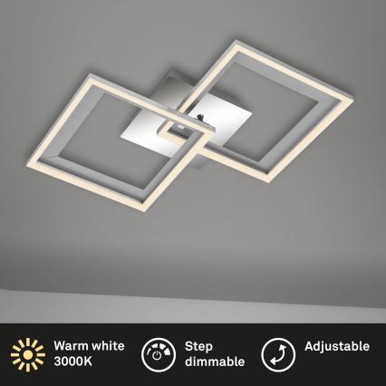 Brilo - LED stropna lampa s prigušivanjem FRAME 2xLED/11W/230V