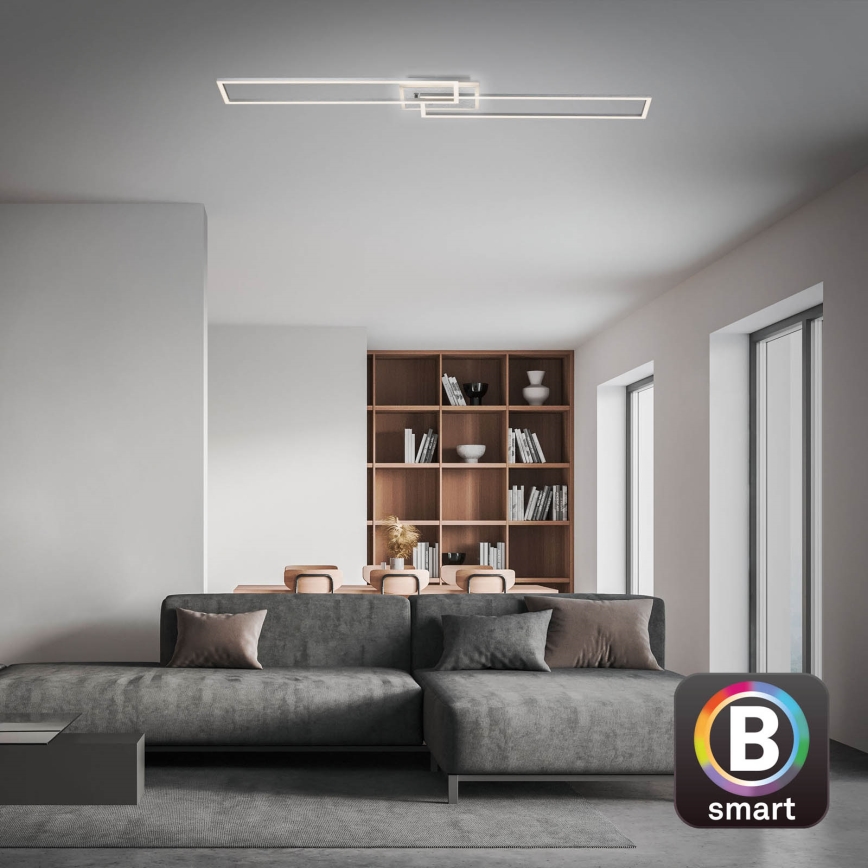 Brilo - LED stropna lampa s prigušivanjem FRAME 2xLED/20W/230V 2700-6500K Wi-Fi Tuya + daljinski upravljač