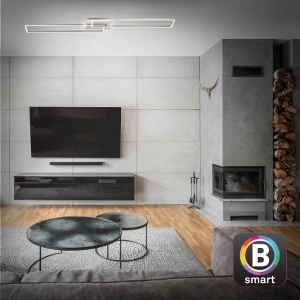 Brilo - LED stropna lampa s prigušivanjem FRAME 2xLED/20W/230V 2700-6500K Wi-Fi Tuya + daljinski upravljač