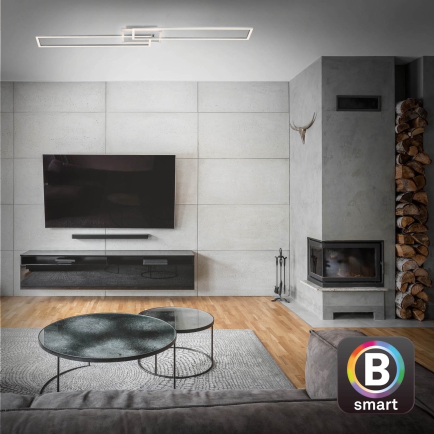 Brilo - LED stropna lampa s prigušivanjem FRAME 2xLED/20W/230V 2700-6500K Wi-Fi Tuya + daljinski upravljač