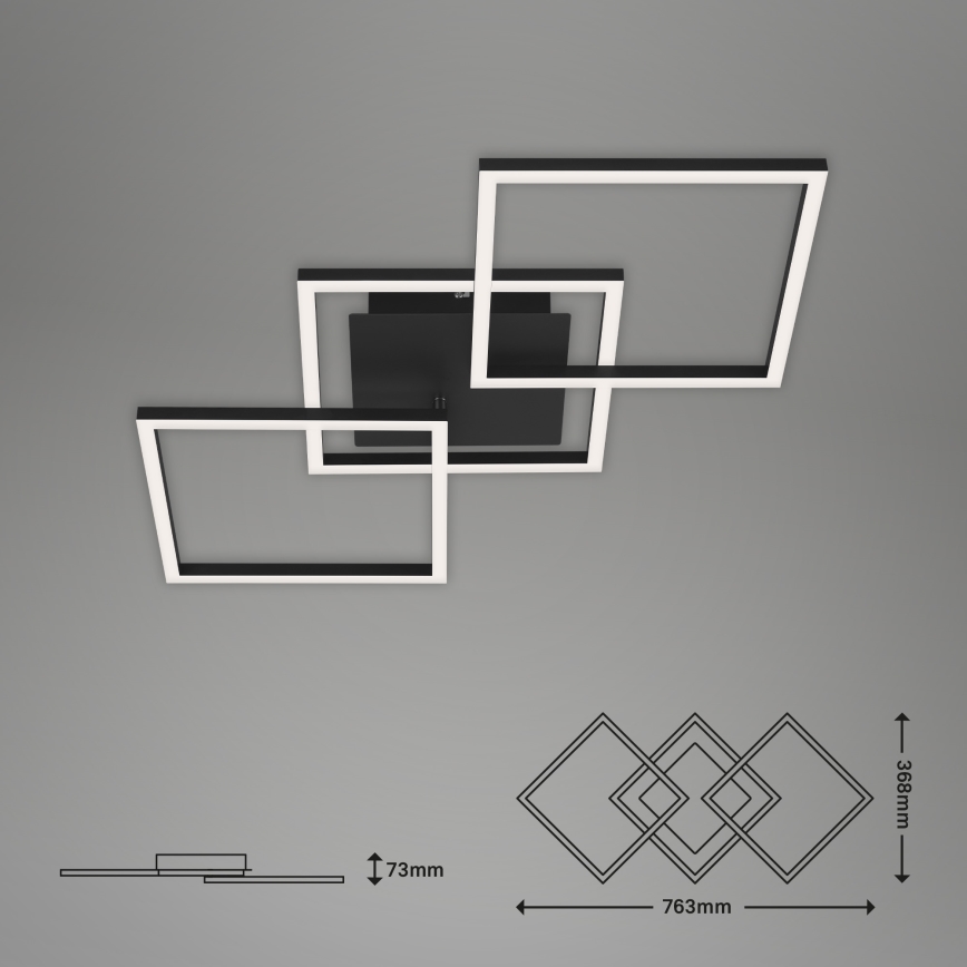 Brilo - LED stropna lampa s mogućnošću prigušivanja FRAME LED/30W/230V