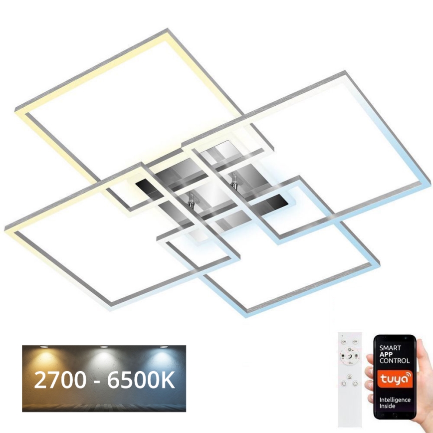 Brilo - LED stropna lampa FRAME LED/50W/230V 2700-6500K Wi-Fi Tuya + daljinski upravljač