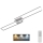 Brilo - LED stropna lampa s prigušivanjem FRAME 2xLED/20W/230V 2700-5000K + daljinski upravljač