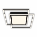 Brilo - LED stropna svjetiljka 2xLED/16W/230V + LED/19W 51,5x51,5 cm crna