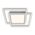 Brilo - LED stropna svjetiljka 2xLED/16W/230V + LED/19W 51,5x51,5 cm matni krom