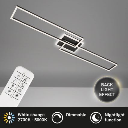 Brilo - LED stropna lampa s prigušivanjem FRAME 2xLED/20W/230V 2700-6500K + daljinski upravljač
