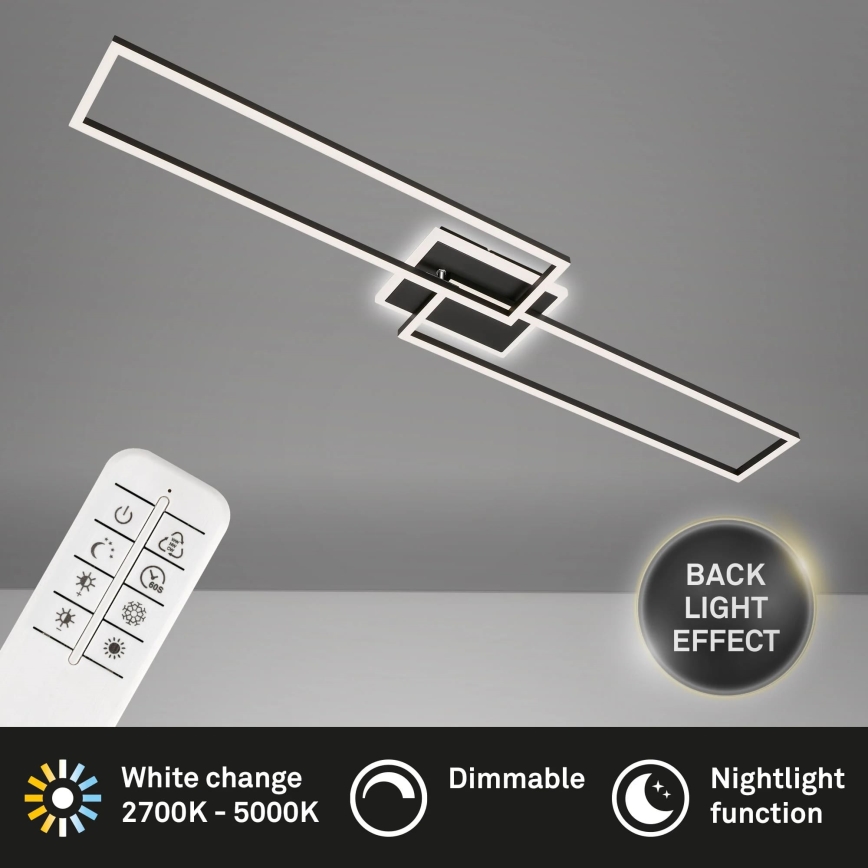 Brilo - LED stropna lampa s prigušivanjem FRAME 2xLED/20W/230V 2700-6500K + daljinski upravljač