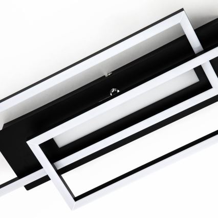 Brilo - LED stropna svjetiljka FRAME 2xLED/20W/230V crna