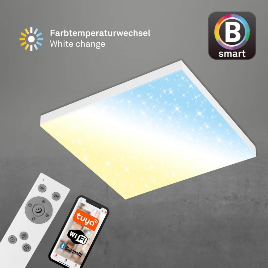 Brilo - LED stropna svjetiljka s prigušivanjem FRAMELESS LED/24W/230V 3000-6500K Wi-Fi Tuya + daljinski upravljač