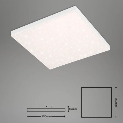 Brilo - LED stropna svjetiljka s prigušivanjem FRAMELESS LED/24W/230V 3000-6500K Wi-Fi Tuya + daljinski upravljač