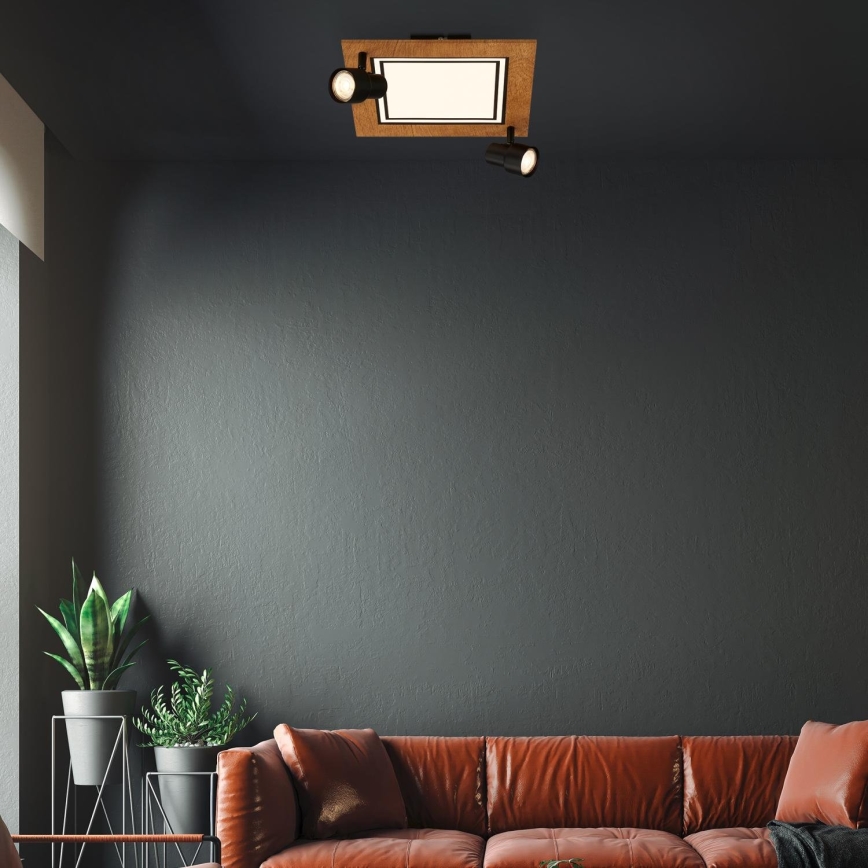Brilo - LED Stropna svjetiljka LED/12W/230V + 2xGU10/9W 3000K