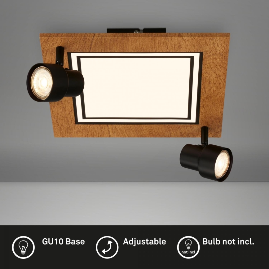 Brilo - LED Stropna svjetiljka LED/12W/230V + 2xGU10/9W 3000K