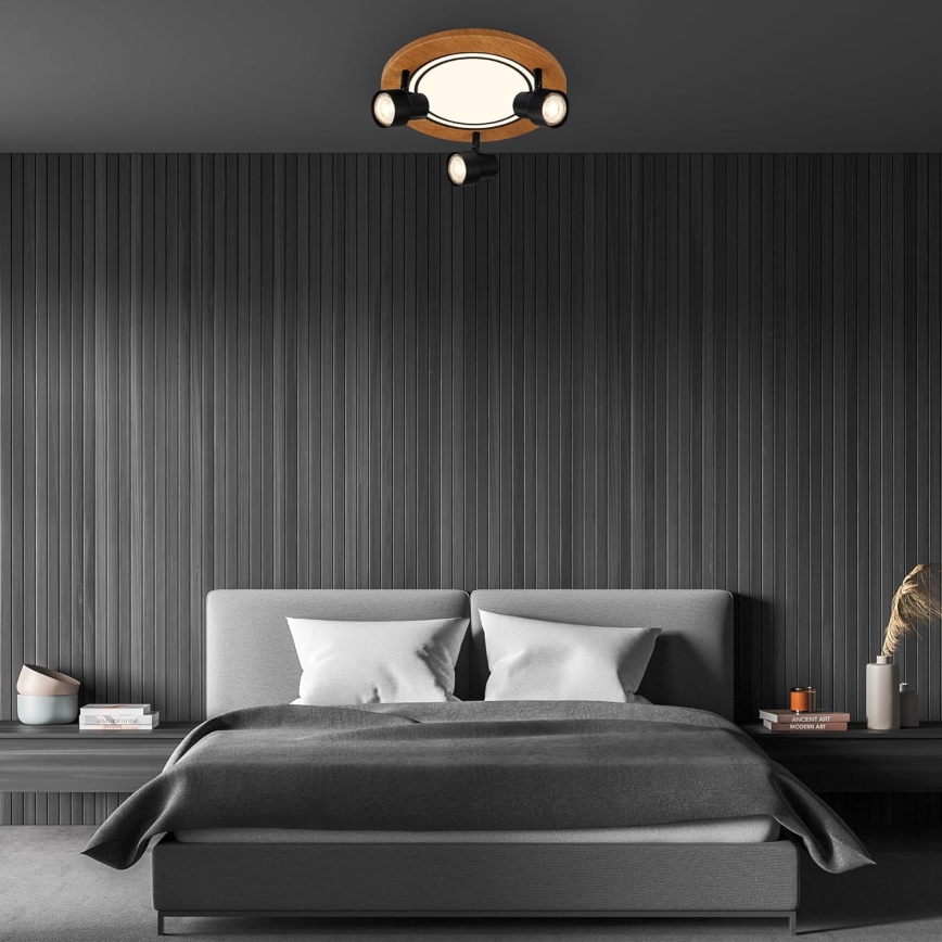 Brilo - LED Stropna svjetiljka LED/12W/230V + 3xGU10/9W 3000K