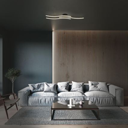 Brilo - LED Stropna svjetiljka LED/19W/230V 3000K crna
