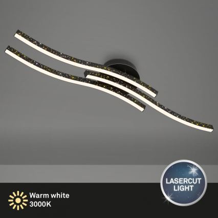 Brilo - LED Stropna svjetiljka LED/19W/230V 3000K crna