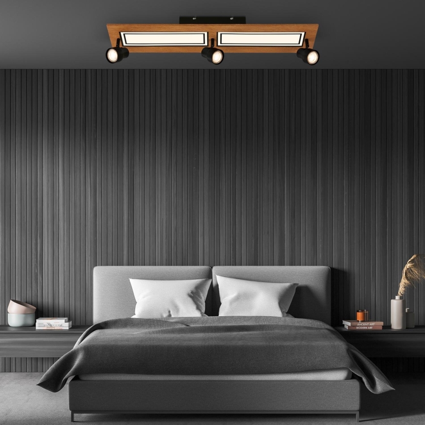 Brilo - LED Stropna svjetiljka LED/24W/230V + 3xGU10/9W 3000K