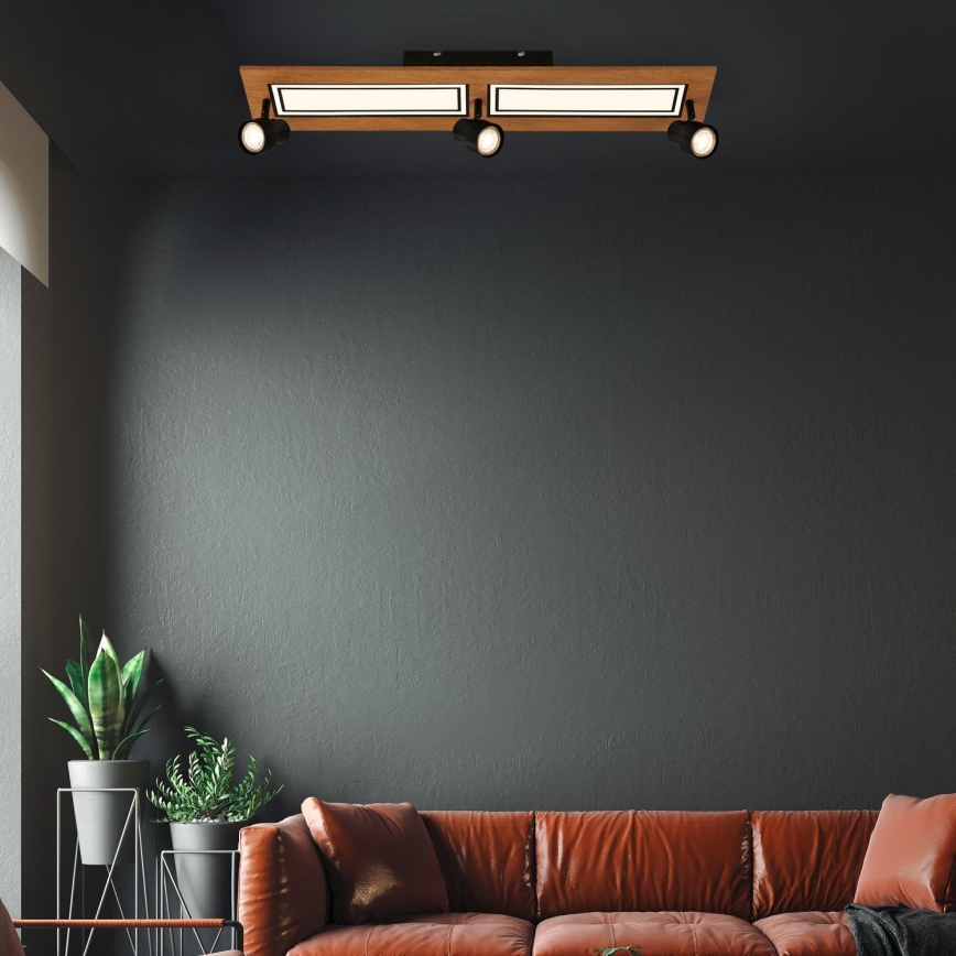 Brilo - LED Stropna svjetiljka LED/24W/230V + 3xGU10/9W 3000K