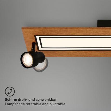 Brilo - LED Stropna svjetiljka LED/24W/230V + 3xGU10/9W 3000K