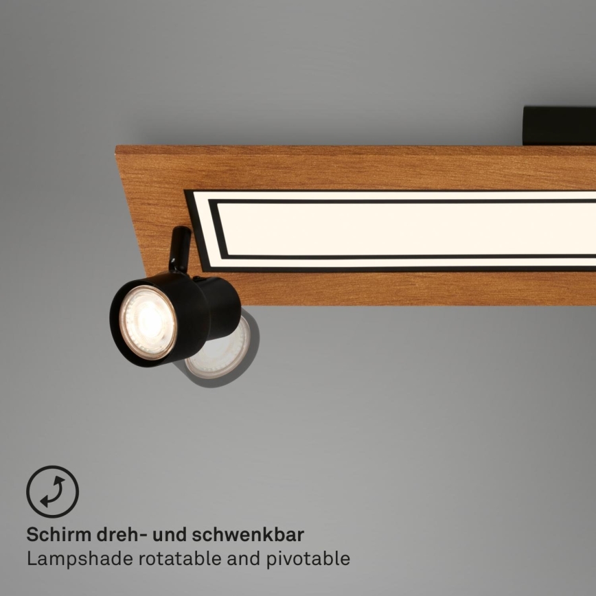 Brilo - LED Stropna svjetiljka LED/24W/230V + 3xGU10/9W 3000K