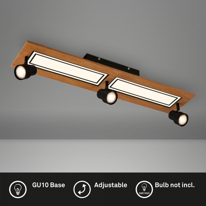 Brilo - LED Stropna svjetiljka LED/24W/230V + 3xGU10/9W 3000K