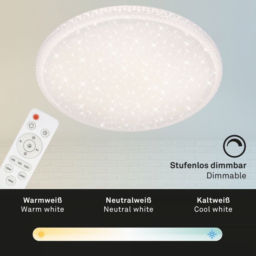 Brilo - LED stropna svjetiljka LED/48W/230V, promjer 60 cm