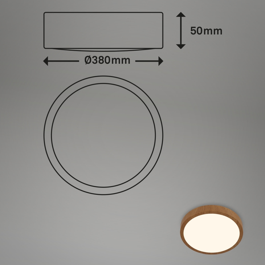 Brilo - LED Stropna svjetiljka RUNA LED/24W/230V