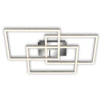 Brilo - LED stropna svjetiljka s prigušivanjem FRAME LED/57W/230V 3000K mat krom