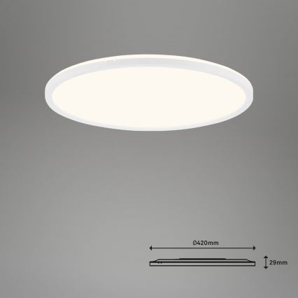 Brilo - LED stropna svjetiljka s prigušivanjem SLIM LED/22W/230V 2700-6500K Wi-Fi Tuya + daljinski upravljač