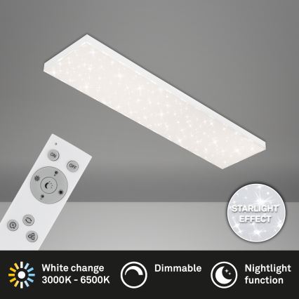 Brilo - LED stropna svjetiljka s prigušivanjem STARRY SKY LED/24W/230V 3000-6500K + daljinski upravljač