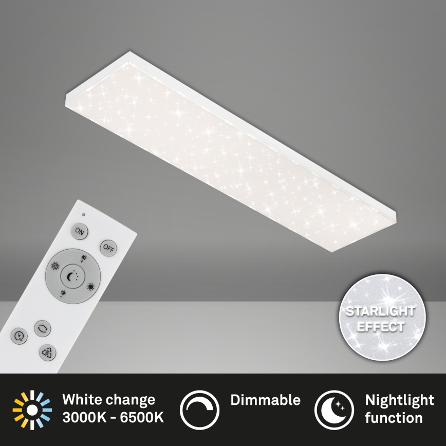 Brilo - LED stropna svjetiljka s prigušivanjem STARRY SKY LED/24W/230V 3000-6500K + daljinski upravljač