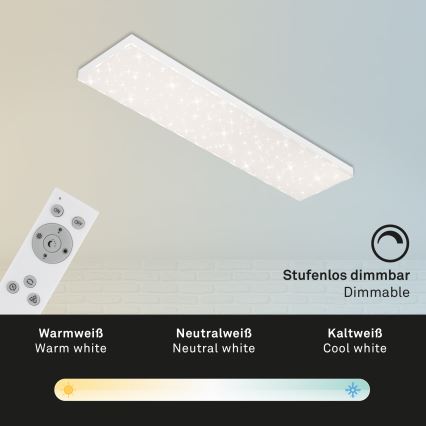Brilo - LED stropna svjetiljka s prigušivanjem STARRY SKY LED/24W/230V 3000-6500K + daljinski upravljač