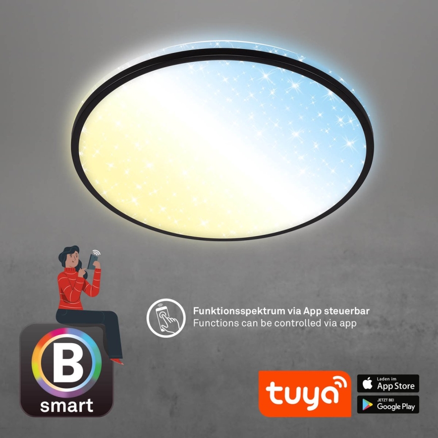 Brilo - LED stropna svjetiljka s prigušivanjem SVEMIRSKO NEBO LED/42W/230V 3000-6500K Wi-Fi Tuya + daljinski upravljač