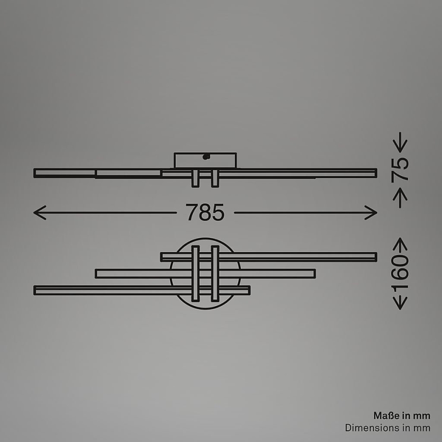 Brilo - LED stropna svjetiljka TINKA LED/21W/230V 3000K bakrena