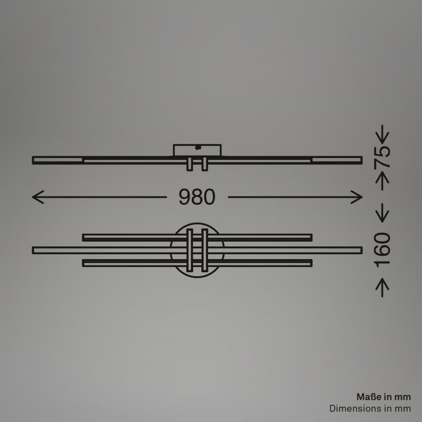 Brilo - LED stropna svjetiljka TINKA LED/30W/230V 3000K bakrena