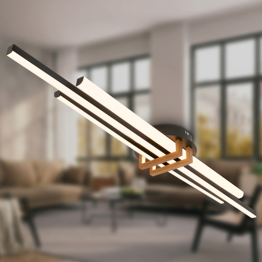 Brilo - LED stropna svjetiljka TINKA LED/30W/230V 3000K crna