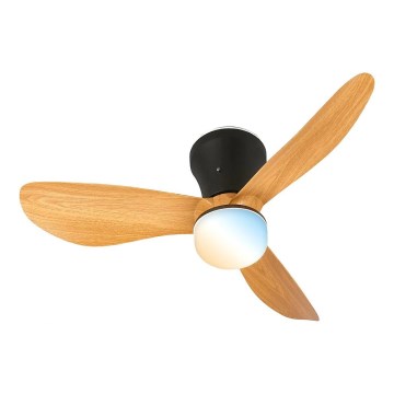 Brilo - LED stropni ventilator LUFITO s prigušivim LED osvjetljenjem LED/15W/230V 3000/4000/6000K bež + daljinski upravljač