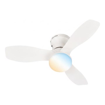 Brilo - LED stropni ventilator s prigušivanjem PAN LED/15W/230V 3000-6500K bijela + daljinski upravljač