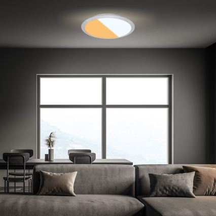 Brilo - LED stropno svjetlo za kupaonicu CTS LED/21W/230V 3000/4000K IP44 Ø 37 cm matni krom