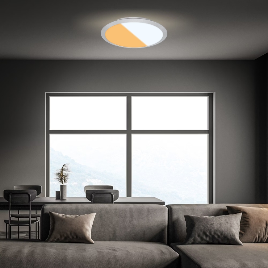 Brilo - LED stropno svjetlo za kupaonicu CTS LED/21W/230V 3000/4000K IP44 Ø 37 cm matni krom