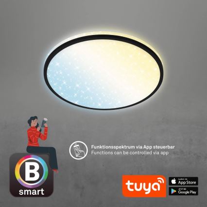 Brilo - LED stropna svjetiljka s prigušivanjem STARRY SKY LED/24W/230V 3000-6500K Wi-Fi Tuya + daljinski upravljač